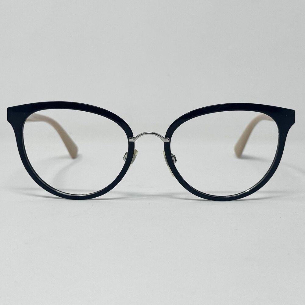 Valentino VA 1004 3007 Black Beige Eyeglass Frames 52-19-140 Made in Italy